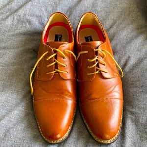 Bruno Marc light brown dress shoes size 14